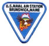 NAS Brunswick Maine US Naval Air Station Patch - Saunders Military Insignia