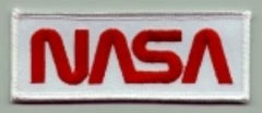 NASA WORM ON TWILL, Patch - Saunders Military Insignia