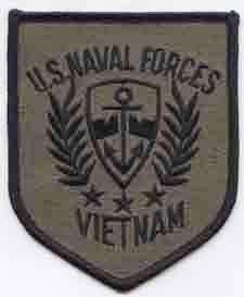 Naval Forces Vietnam Patch In Green Subdued