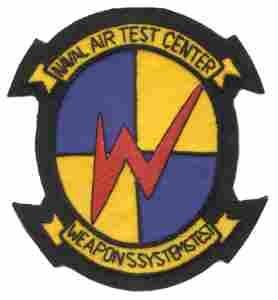 Navy Air Test Center or Weapons System Patch