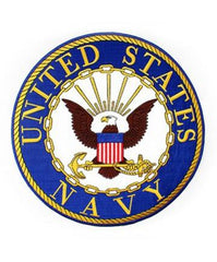 Navy Logo Large Jacket patch 10" in diameter