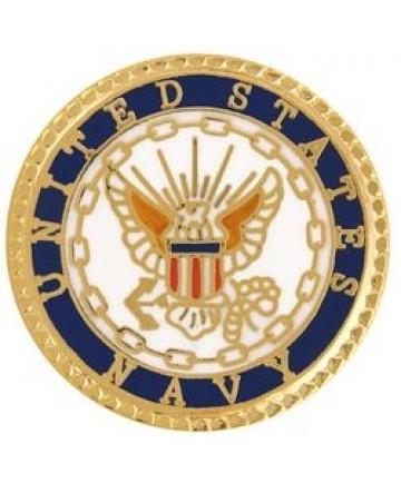 Navy Logo metal pin