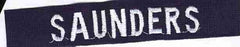 Navy Name Tape white on blue (Personalize) - Saunders Military Insignia