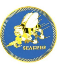 Navy Seabees metal pin