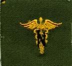 Nurse, Badge, cloth, Olive Drab