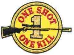 One Shot One Kill Sniper Patch - Saunders Military Insignia