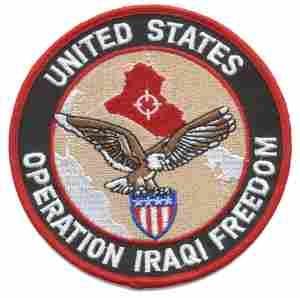 Operation Iraqi Freedom Central Command Full Color Patch