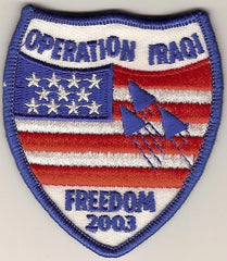 Operation Iraqi Freedom Custom made Cloth Patch