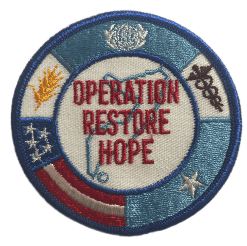 Operation Restore Hope Full Color Patch - Saunders Military Insignia