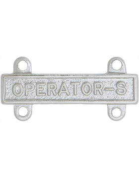 Operator S qualification bar