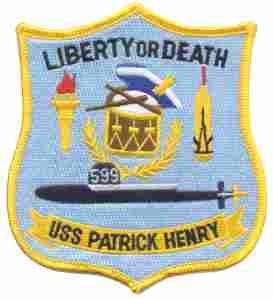 Patrick Henry Navy Submarine Patch