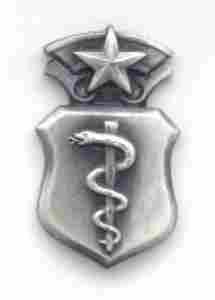 Physician Chief Badge in Silver Finish