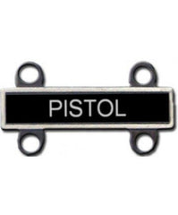 Pistol Qualification Bar in silver oxide - Saunders Military Insignia
