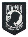 POW MIA black twill Non-Military - Saunders Military Insignia