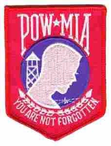 POW MIA in color Non Military Patch - Saunders Military Insignia