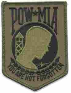 POW MIA Patch (4 Inch Size) - Saunders Military Insignia