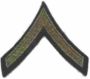 Private First Class Chevron, wool