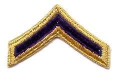 Private First Class Combat Chevron Army Combat Chevron - Saunders Military Insignia