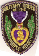 Purple Heart Custom made Cloth Patch - Saunders Military Insignia