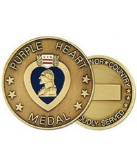 Purple Heart Presentation Coin - Saunders Military Insignia