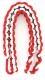 Red and White uniform shoulder cord - Saunders Military Insignia