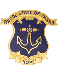 Rhode Island State Headquarters Army National Guard Unit Crest - Saunders Military Insignia