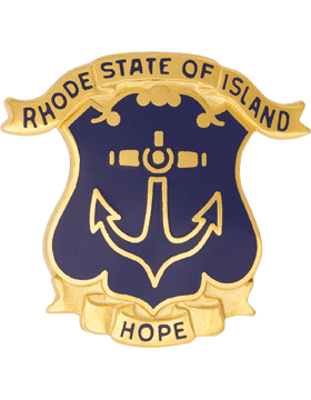 Rhode Island Army National Guard Unit Crest with State Headquarters