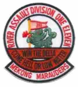 River Division 111 Navy Assault Patch