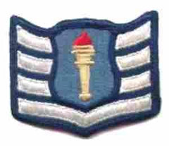 ROTC Staff Sergeant Clutch-back Rank - Saunders Military Insignia