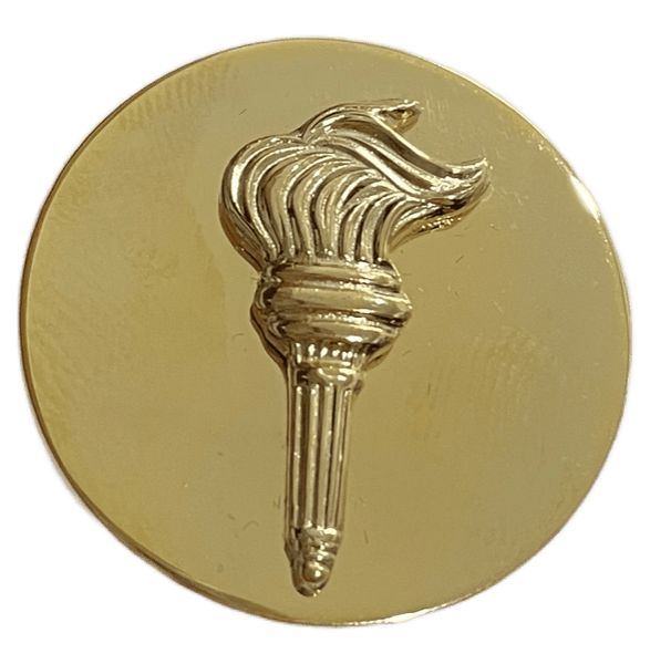 ROTC (Torch) Enlisted Branch Of Service Metal badge