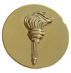 ROTC (Torch) Enlisted Branch Of Service Metal badge - Saunders Military Insignia