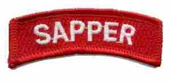 Sapper Tab - Saunders Military Insignia