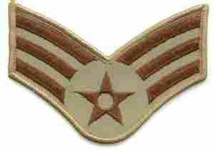Senior Airman (Sergeant) USAF Chevron (9/1990 - Saunders Military Insignia