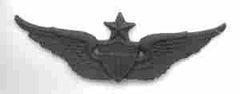 Senior Aviator badge in black metal - Saunders Military Insignia