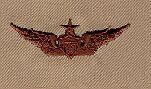 Senior Aviator Wing desert, Army Cloth Wing