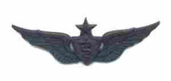 Senior Flight Surgeon badge in black metal - Saunders Military Insignia