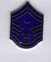 Senior Master Sergeant with Diamond USAF Chevron (1994- - Saunders Military Insignia
