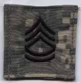 Sergeant 1st Class Army ACU Rank with Velcro