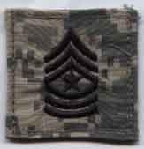 Sergeant Major Army ACU Rank with Velcro - Saunders Military Insignia