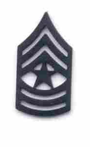 Sergeant Major Army subdued metal rank - Saunders Military Insignia