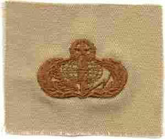 Services Master, Badge, Cloth, Desert Subdued - Saunders Military Insignia