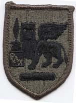Southern Europe Task Force, Subdued Cloth Patch - Saunders Military Insignia