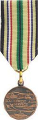 Southwest Asia Service Gulf War Miniature Medal - Saunders Military Insignia