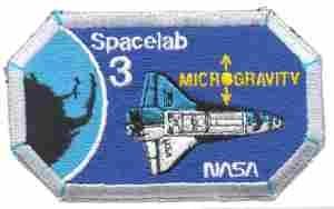 SPACELAB 3 Patch - Saunders Military Insignia
