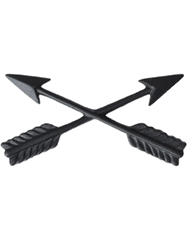 Special Forces Officer Army Branch Service badge in black metal - Saunders Military Insignia
