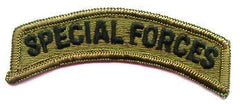 Special Forces Tab in green subded - Saunders Military Insignia