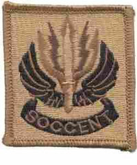 Special Operations Command Central (Special Forces) desert subdued Patch - Saunders Military Insignia