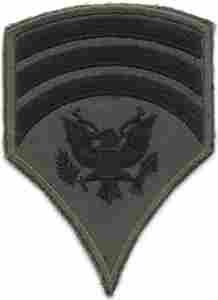 Specialist 7th (S7) subued Sleeve size chevron - Saunders Military Insignia