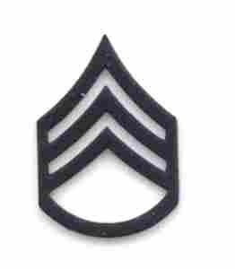 Staff Sergeant (E6) (PAIR) subdued metal rank - Saunders Military Insignia
