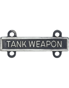 Tank Weapon Qualification Bar or Q Bar in silver oxide